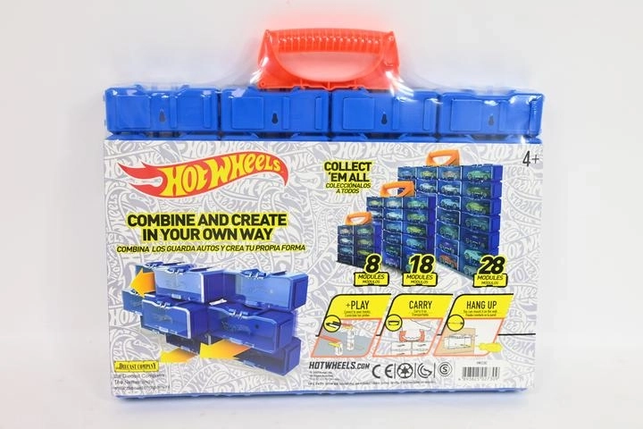 Hot Wheels modularer Aufbewahrungskoffer für Autos (28 Fächer)