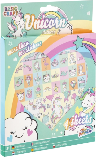 Einhorn-Aufkleber 4 Bögen