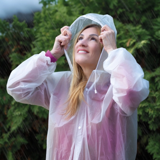 Wasserdichtes Unisex-Poncho aus EVA, 68 × 115 cm