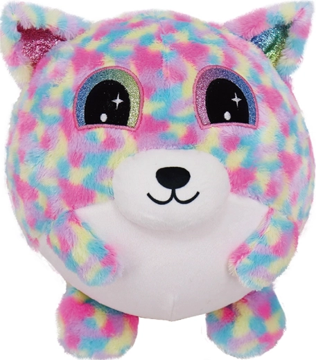 Aufblasbarer Plüschbär, gefleckt, 23 cm