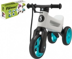 Laufrad Funny Wheels Rider SuperSport 2-in-1 mit Tragegurt – Weiß-Türkis