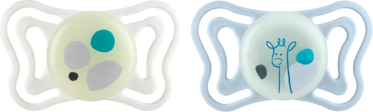 Chicco PhysioForma Light Silikon-Schnuller, kiefergerecht, neutral, 2–6 Monate, 2 Stk.