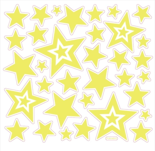 Leuchtende Wandaufkleber – Sterne