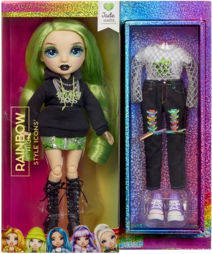 Rainbow High Modepuppe Jade Hunter mit 2 Outfits