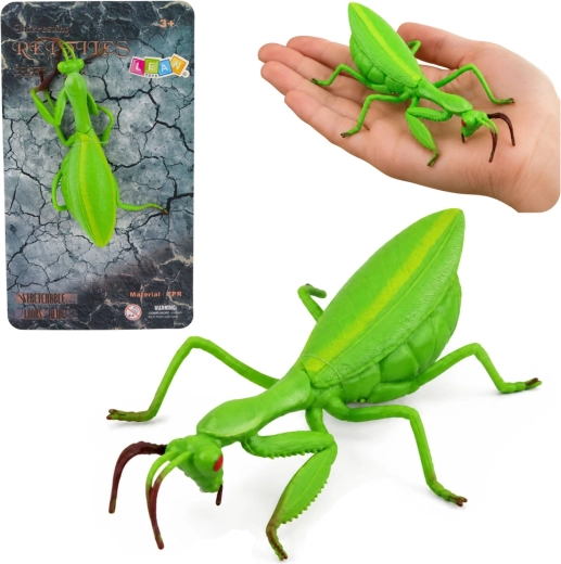 Gummifigur „Gottesanbeterin“ – realistisch, grün, 18 cm