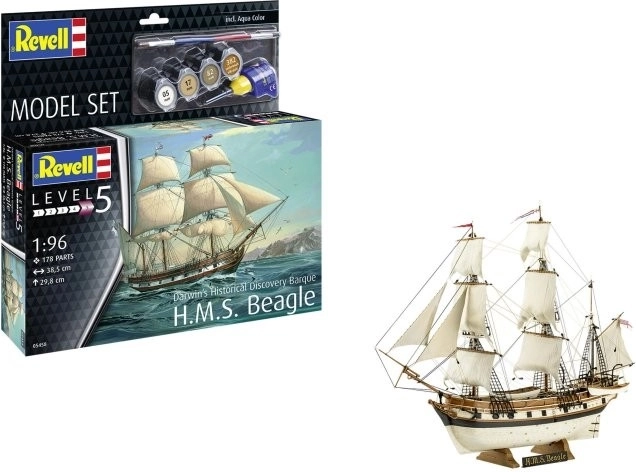Plastikmodell des Schiffs H.M.S. Beagle