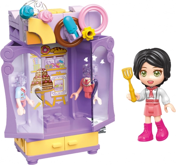 Qman UNA Series Kleiderschrank der Bäckerin Bausteinset