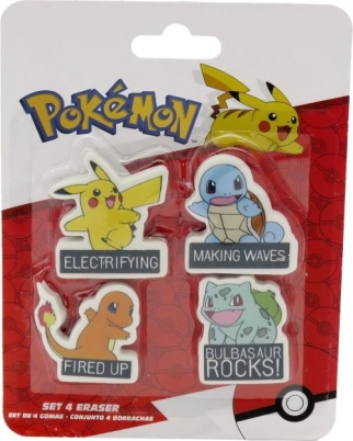 Radiergummi-Set mit Pokémon-Motiven