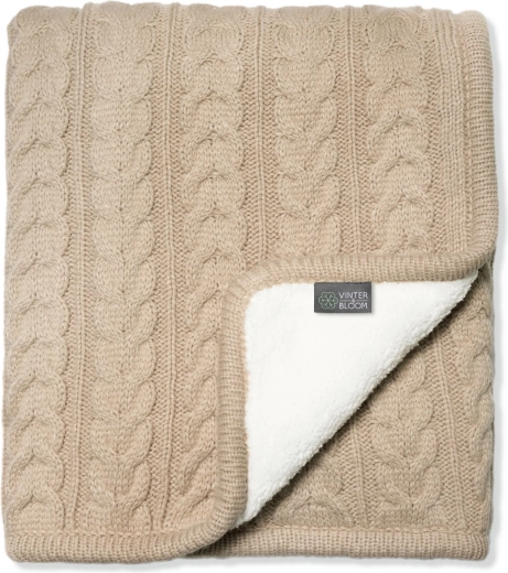 Vinter & Bloom Decke Cuddly Sand Beige