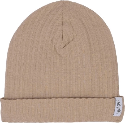 Lodger Beanie Seersucker beige Mütze 6–12 Monate