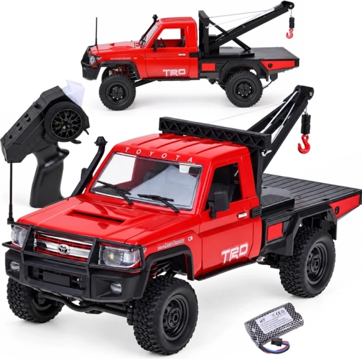 RC-Geländeabschleppwagen Toyota Land Cruiser 4×4 mit Seilwinde 1:12