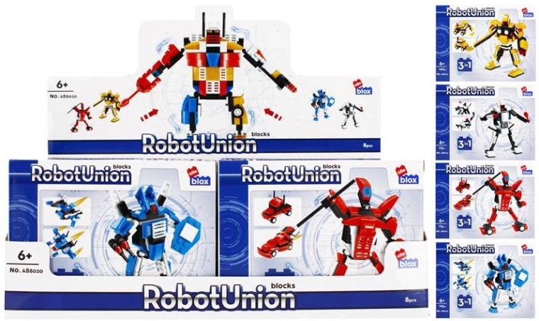 Konstruktionsset Roboterkämpfer 3-in-1 – 4 Varianten, 6+