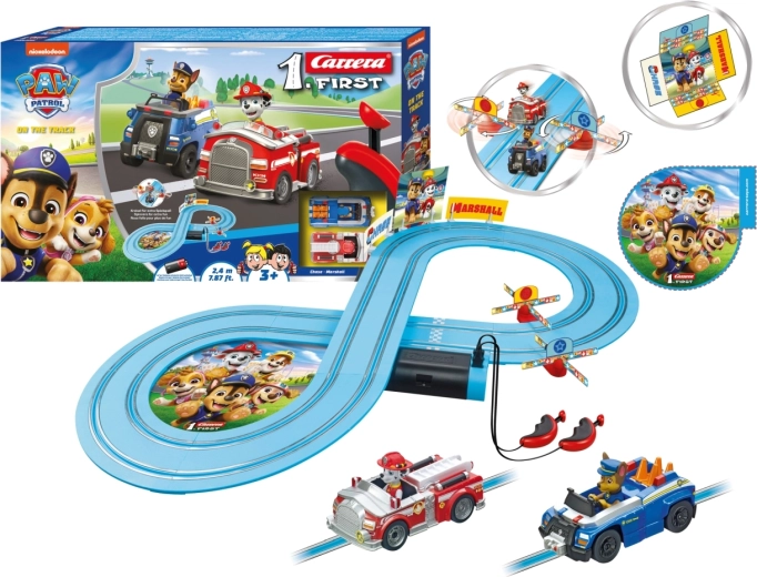 Carrera FIRST Paw Patrol Rennbahn On the Track 2,4 m