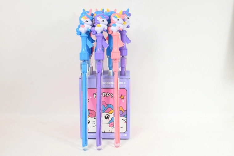 Zusammenklappbarer Seifenblasenstab Einhorn 48 cm