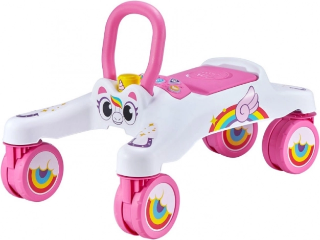 Interaktives Rutschfahrzeug TINY TOWN Einhorn – weiß