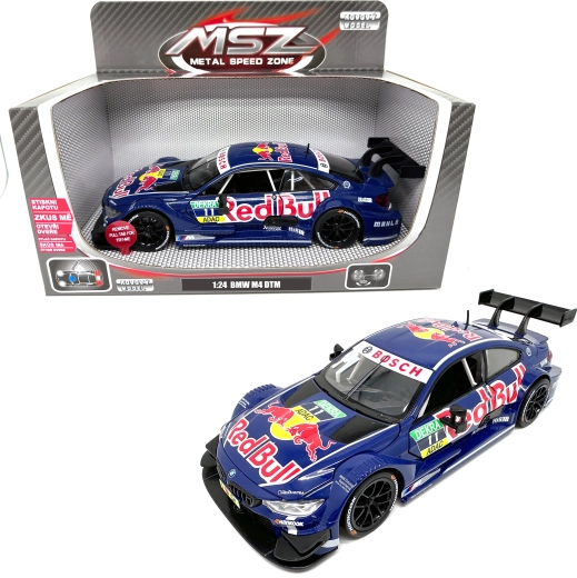 Metallmodell BMW M4 DTM Red Bull mit Licht und Sound 1:24