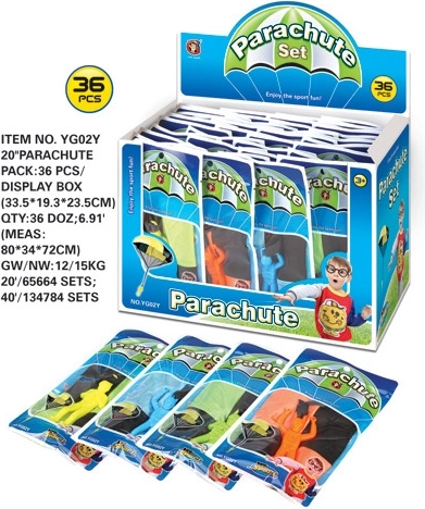 Fallschirmspringer Spielzeug in 4 Farben