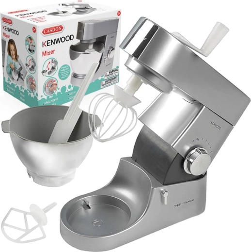 Interaktiver Kinder-Küchenroboter Kenwood mit Schüssel und Zubehör