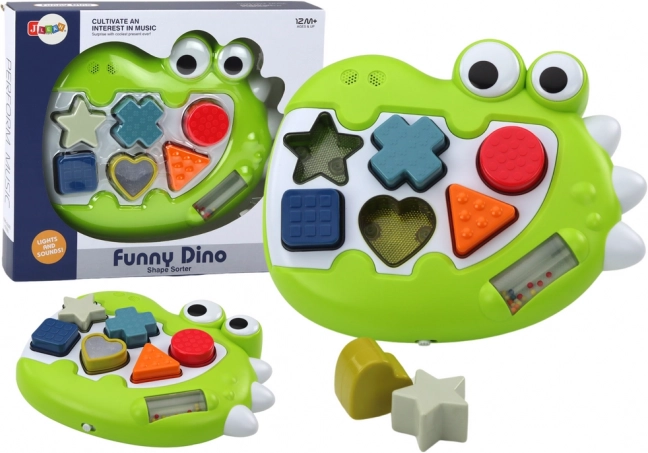 Sensorischer Dinosaurier-Formensortierer mit Melodien für die Kleinsten