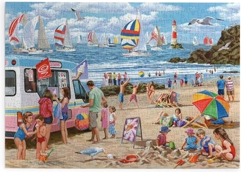 Puzzle House of Puzzles Tag der Bootsrennen, 500 extragroße Teile