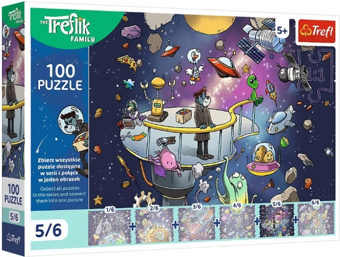 Puzzle 100 Teile Trefliks: Bert im Weltraum
