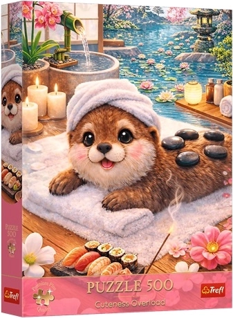 Trefl Puzzle 500 Premium Plus – Niedlicher Otter im Spa