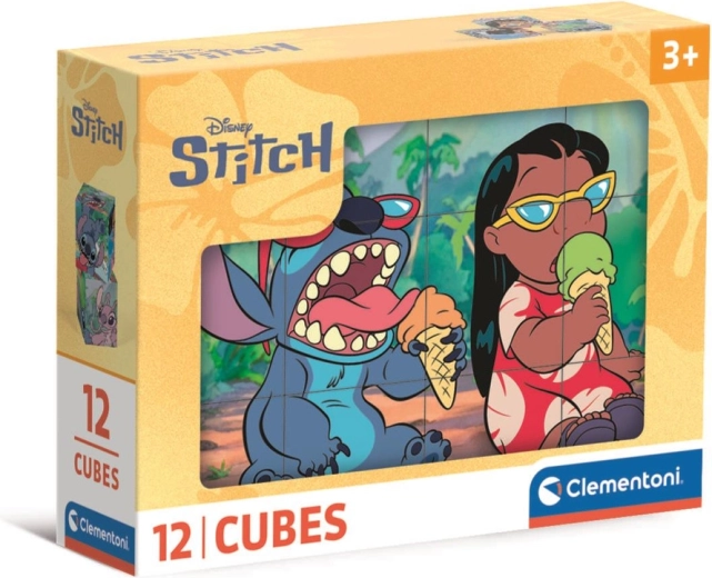 Puzzlekuben 12 Stk. DISNEY STITCH von Clementoni