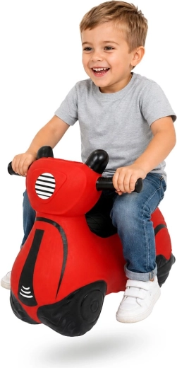 HoppyDoo Hüpfroller rot mit Pumpe