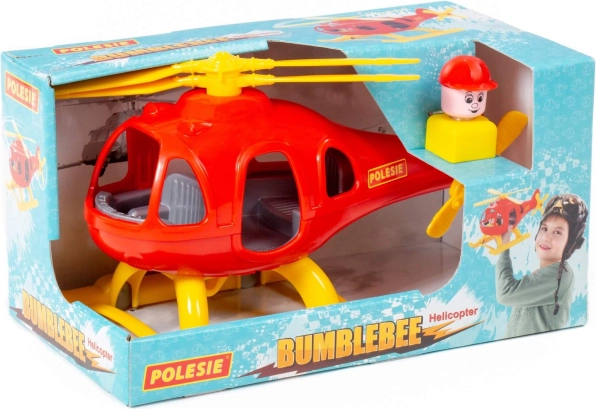 Spielzeughubschrauber Hummel POLESIE – Rot‑Gelb