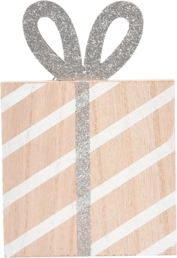 Holzgeschenk in Beige