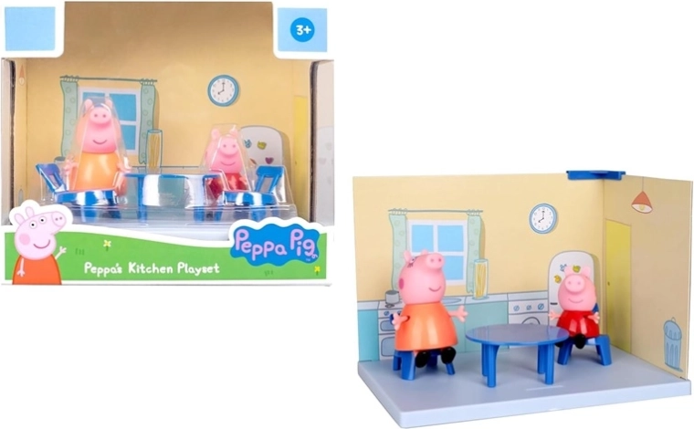 Peppa Pig Spielset Küche mit 2 Figuren