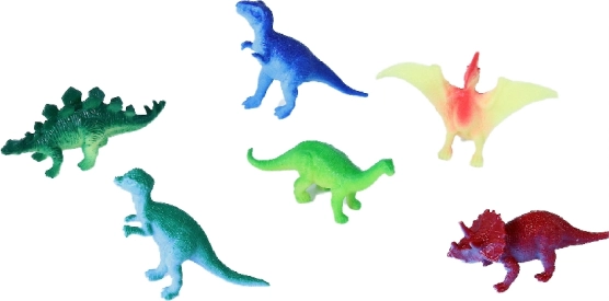 Dinosaurier-Set 6 Stk. auf Blisterkarte