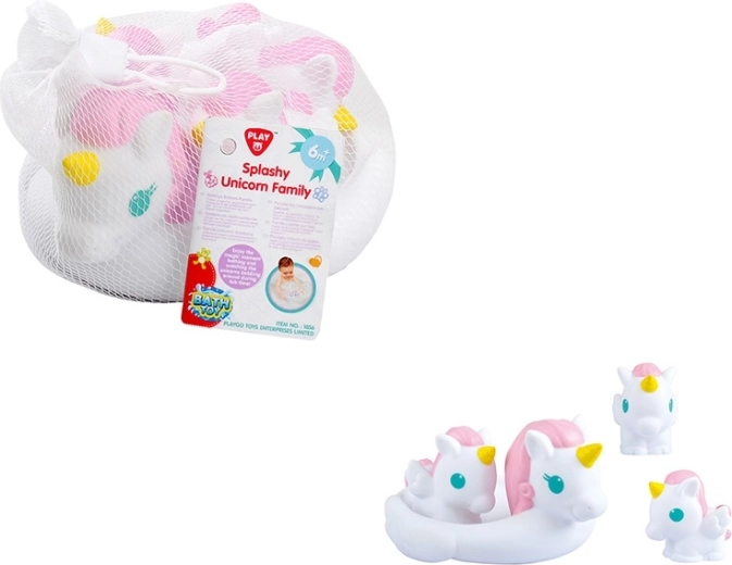 Playgo spritzende Einhorn-Familie