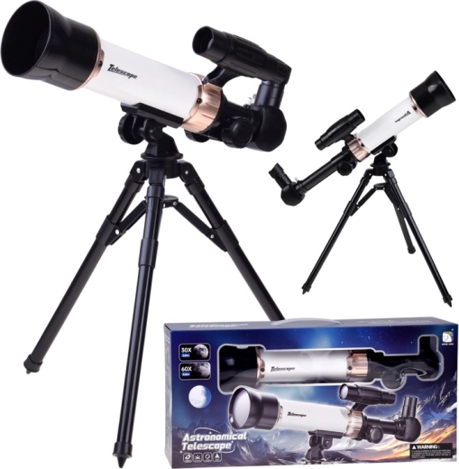 Astronomisches Teleskop für Kinder 30x/60x mit Stativ und Sucher