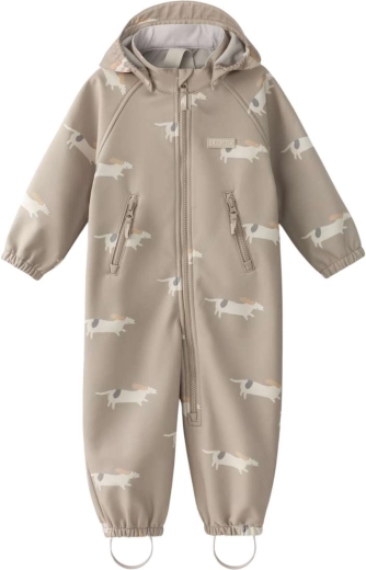 Leokid Softshell-Overall Lilo Beige Woof Gr. 86