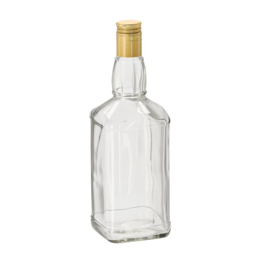 Glasflasche für Whisky 700 ml mit Schraubverschluss aus Metall