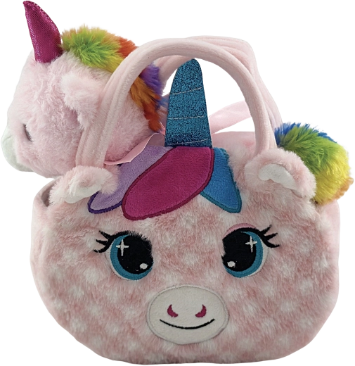 Plüschhandtasche Katze mit Einhorn Celeste