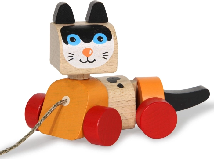 Nachziehkatze aus Holz Kidiwood