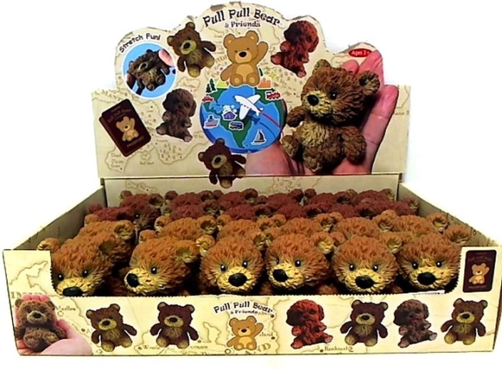 Weicher Plüsch-Teddybär mit Erbsen-Motiv, 7 cm
