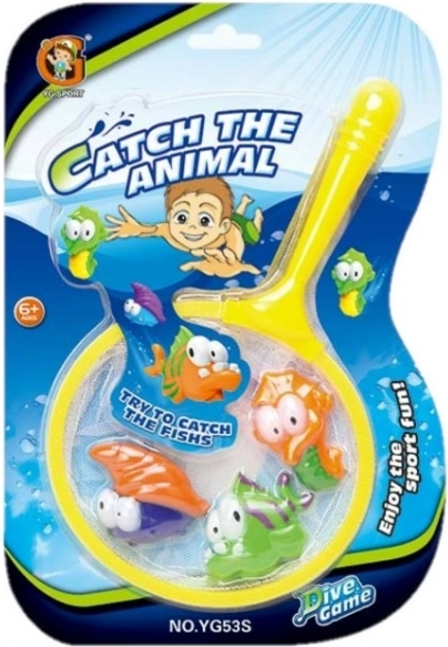 Tauchen Fischfang mit Kescher