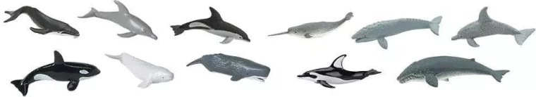 Safari Ltd. Wale und Delfine – Set mit 48 Figuren