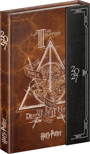 Notique magnetischer Wochenkalender Harry Potter – Heiligtümer des Todes 2027, 11 × 16 cm