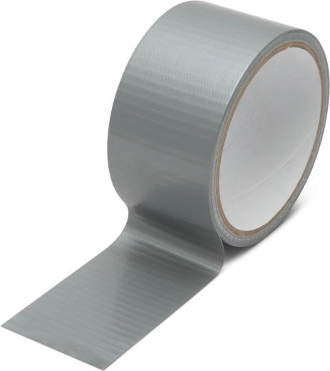 Silbernes, textilverstärktes Klebeband