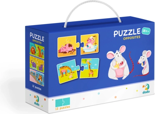 DODO Puzzle Gegensätze für Kinder – 12 Paare