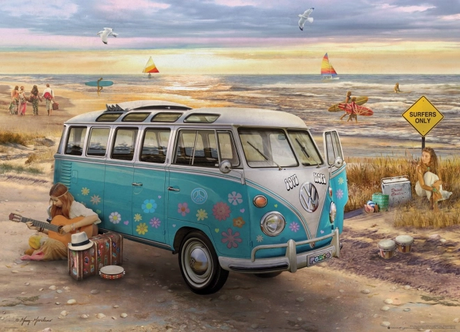 Eurographics Puzzle VW Bus – Liebe und Hoffnung, 1000 Teile