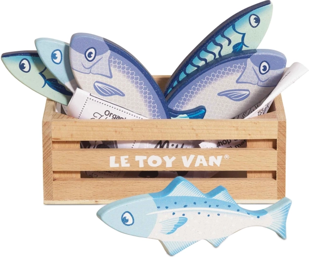 Holzfische in der Kiste Le Toy Van