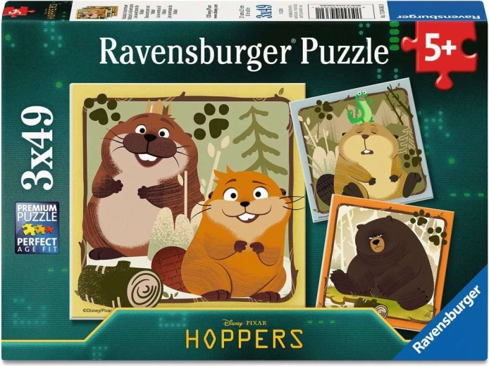 Ravensburger Puzzle „Ein Ausflug in die Wildnis“ 3×49 Teile
