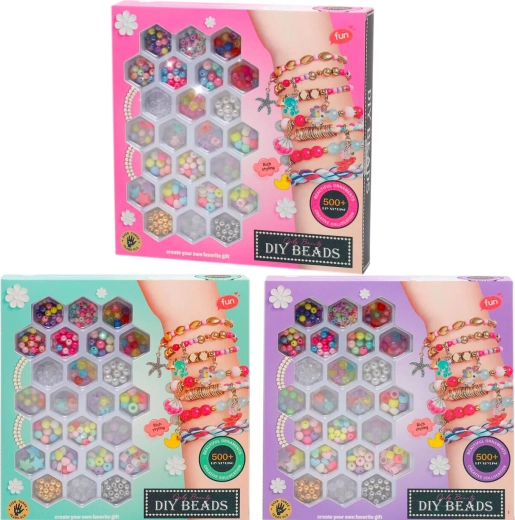 Kreativset zur Herstellung von Waben-Armbändern – 3 Varianten, verschiedene Farben