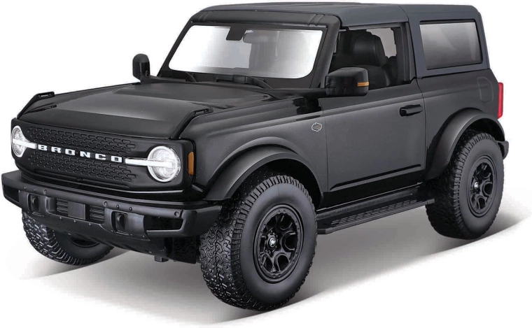 Ford Bronco Wildtrak 2021 Metallmodell schwarz 1:18