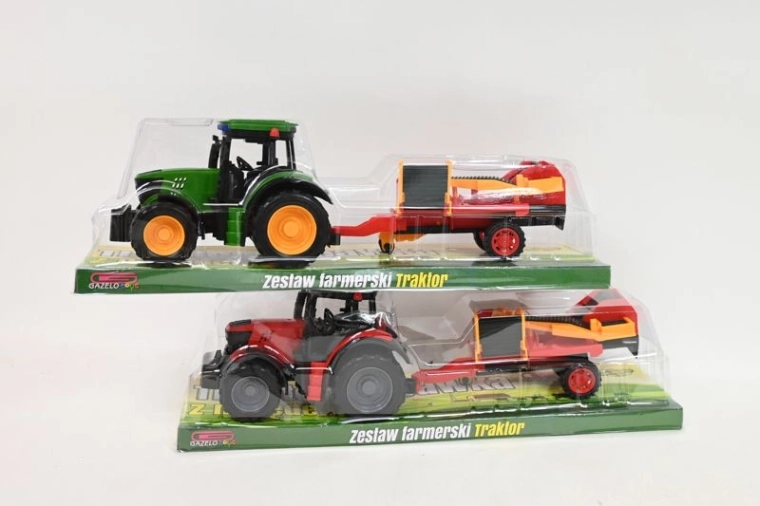 Traktor mit landwirtschaftlicher Maschine – Set für Kinder